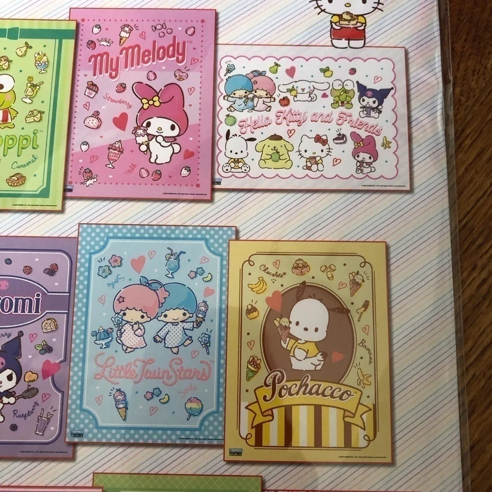 Hello Kitty and Friends 12 posters set Wall Art